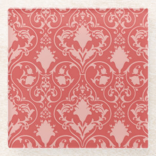 Antike Rolletapete Glasuntersetzer