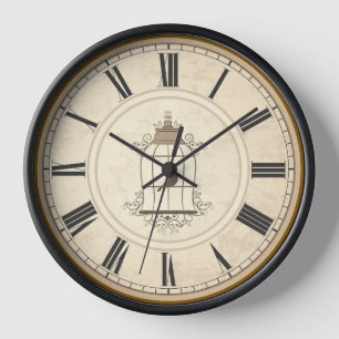 ANTIKE ROMANISCHE ZAHLZEICHEN RUSTIKALE ZEIT  UHR