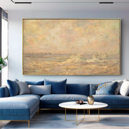 Antike romantische Pastellküste Seascape Leinwanddruck