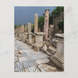 Antike römische Straße in der Stadt Ephesus, Türke Postkarte
