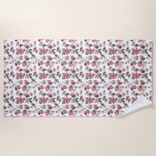 Antike rosa Rosen Strandtuch