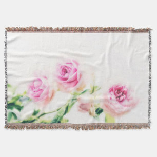 Antike rosa Rosenblüte Decke