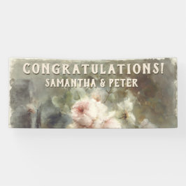 Antike Rose Elegant Weich rosa Wasserfarben Banner