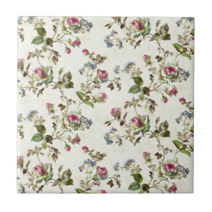 Antike Rose Florales Muster Shabby Chic Fliese