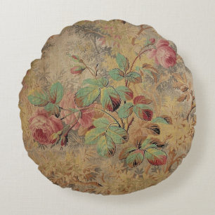 Antike Rose Rundes Kissen