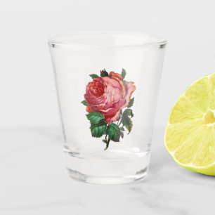Antike Rose Schnapsglas