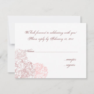 Antike Rose UAWG RSVP Karte
