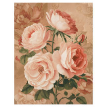 Antike Rosen doppelseitiges Scrapbook-Papier