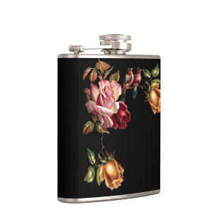 Antike Rosen Flachmann