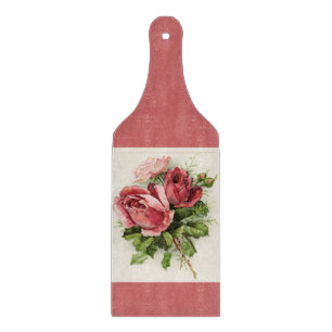 Antike Rosen im Vintage-Stil Schneidebrett