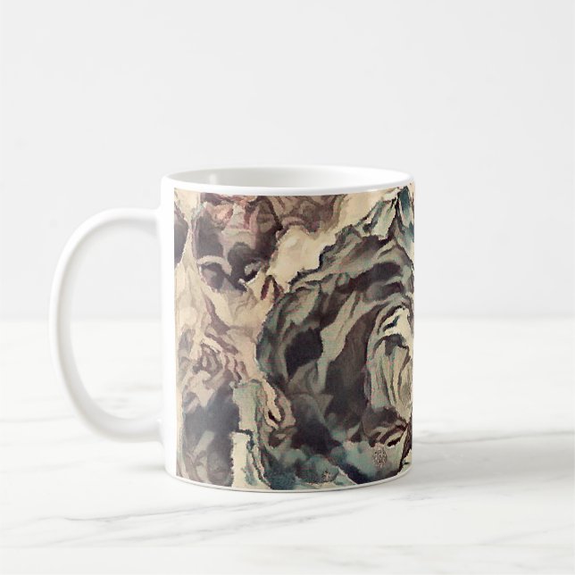 Antike Rosen Kaffeetasse (Links)