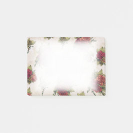 Antike Rosen-Tapete Post-it Klebezettel