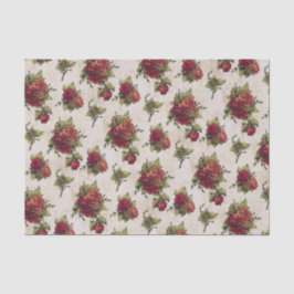 Antike Rosen-Tapete Seidenpapier