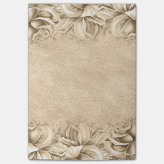 Antike Rosen Taupe Beige Neutral Ecru Post-it Klebezettel