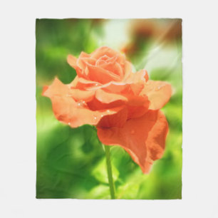 Antike Rosenblumen #3 Fleecedecke