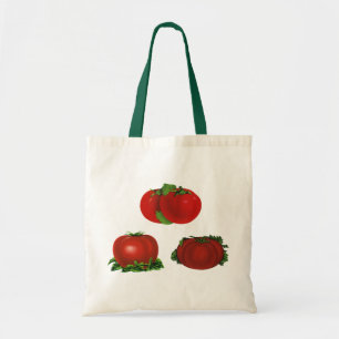 Antike rote reife Tomaten Lebensmittel, Obst, Gemü Tragetasche