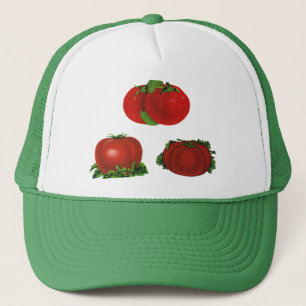 Antike rote reife Tomaten Lebensmittel, Obst, Gemü Truckerkappe