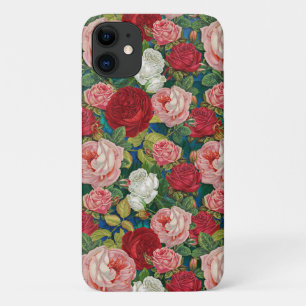 Antike rote, rosa und weiße Rosen Case-Mate iPhone Hülle