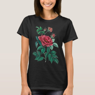 Antike rote Rose T-Shirt