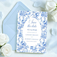 Antike Royalblaue Rosen Heiratsantrag-Hochzeit