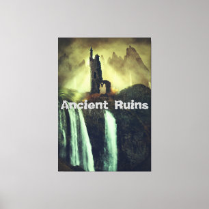 Antike Ruinen Fantasy Landschaft Leinwanddruck
