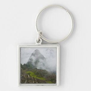 Antike Ruinen von Machu Picchu mit den Anden Schlüsselanhänger