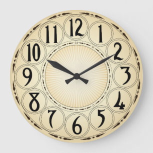 Antike runde Wanduhr
