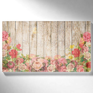 Antike Rustikale Romantische Rosen Holz Namenschild