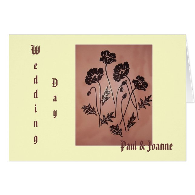 Antike Samt-Mohnblumen (Vorderseite (Horizontal))