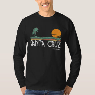 Antike Santa Cruz Kalifornien Sonnenuntergang Palm T-Shirt