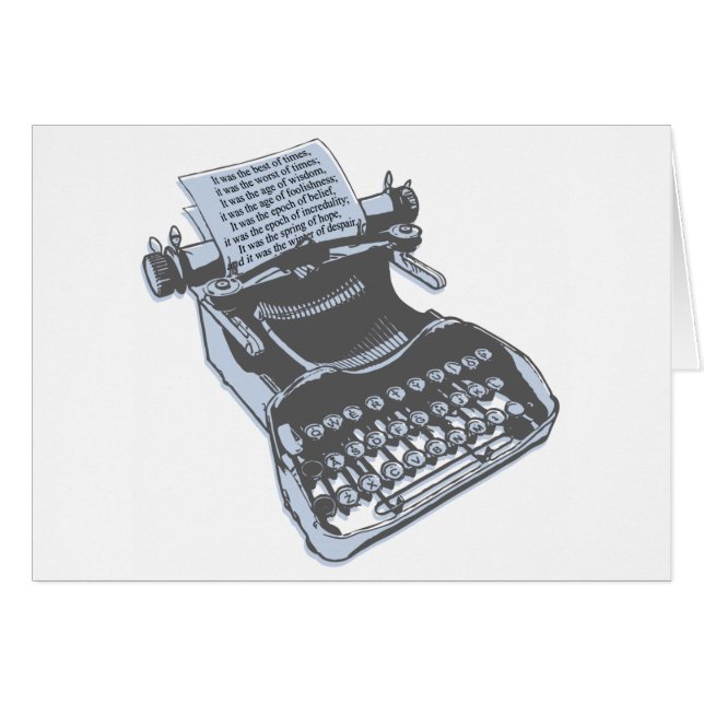 Antike Schreibmaschine (Vorderseite (Horizontal))