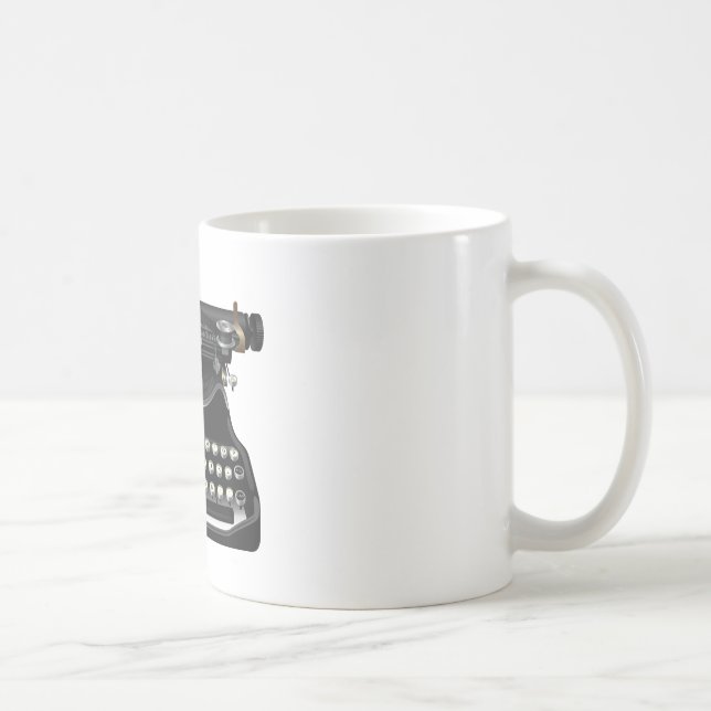 Antike Schreibmaschine Kaffeetasse (Rechts)