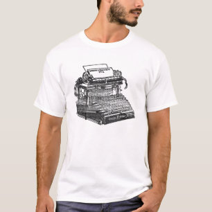 Antike Schreibmaschine mit Doppel-Tastatur Kunst T-Shirt