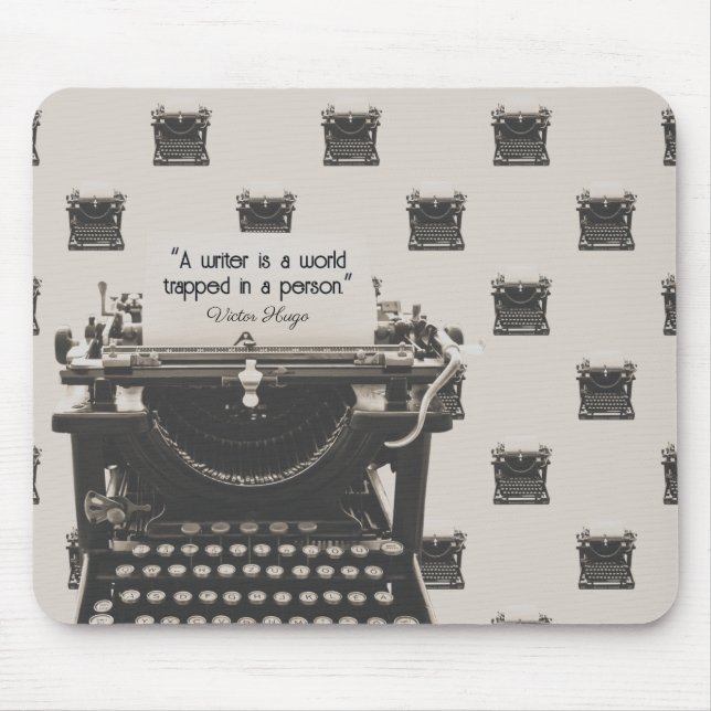 Antike Schreibmaschine Mousepad (Vorne)