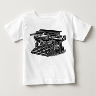 Antike Schreibmaschine - Schwarz Baby T-shirt