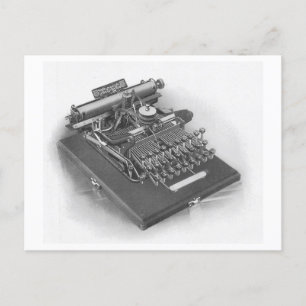 Antike Schreibmaschinen-Postkarte Postkarte