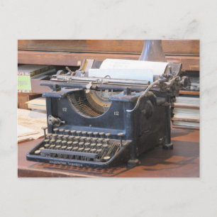 Antike Schreibmaschinen-Postkarte Postkarte