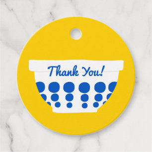 Antike Schüssel mit individuellem Text Geschenkanhänger