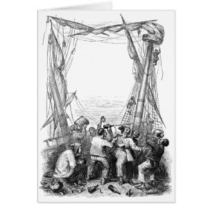 Antike Seeräuber und ein Schiffswrack einer Pirate