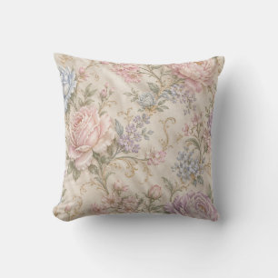 Antike Shabby Chic Rosa Pfingstrose Rose Floral Kissen