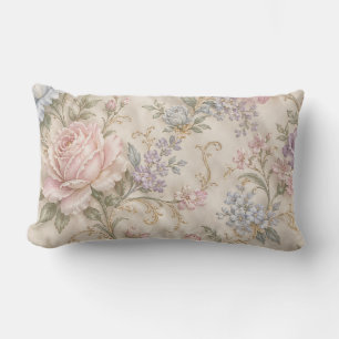 Antike Shabby Chic Rosa Pfingstrose Rose Floral Lendenkissen