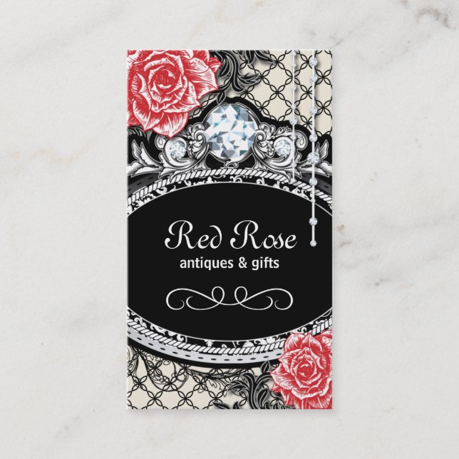 Antike Shoppe-Visitenkarten Visitenkarte (Vorderseite)