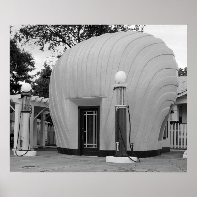 Antike, sichtbare Gaspumpen Poster (Vorne)