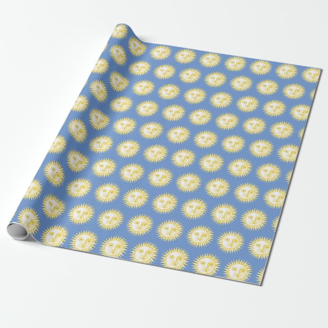 Antike Sonne Geschenkpapier (Ungerollt)