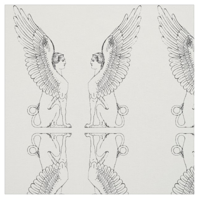 Antike Sphinx-Illustration Stoff (Muster)