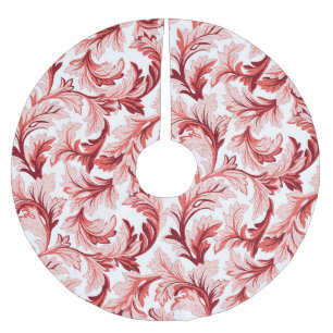 Antike spiralförmige barocke Blätter, dekorativ. Polyester Weihnachtsbaumdecke