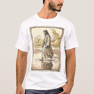 Antike spirituelle Wasserwanderstich T-Shirt