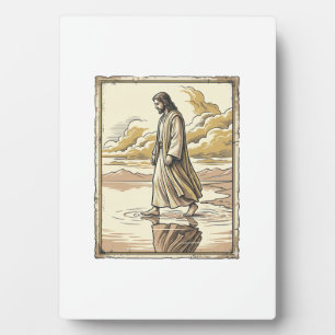 Antike spirituelle Wasserwanderungsgravur Fotoplatte