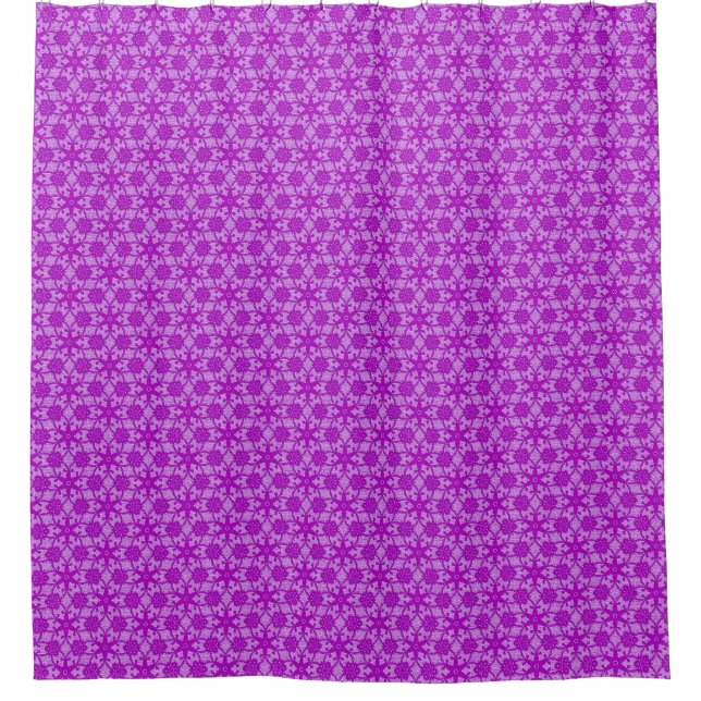 Antike Spitze - Amethyst lila Duschvorhang (Vorderseite)