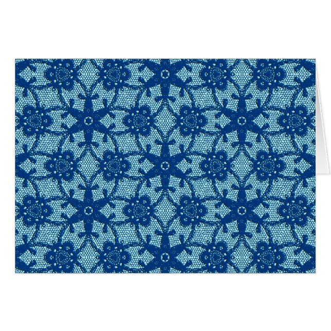 Antike Spitze - Saphir und hellblaues (Vorderseite (Horizontal))
